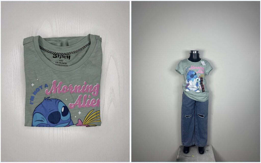 Lote Premium Infantil Niña 1 – prenda 01 (doblada y en maniquí)