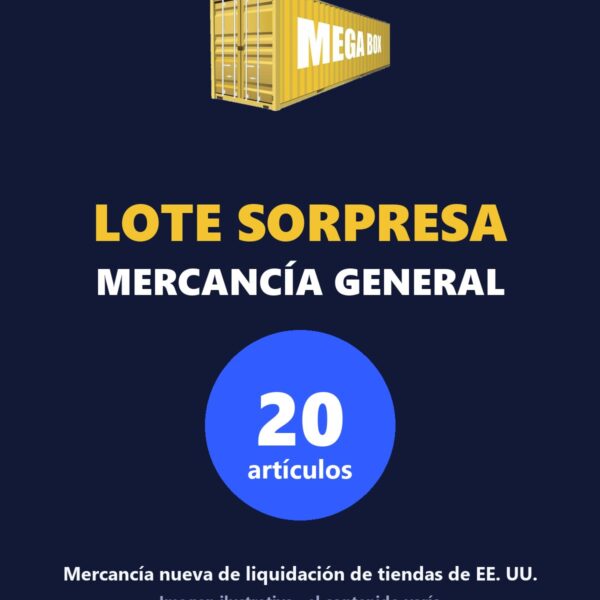 Portada ilustrativa Lote Sorpresa Mercancía General 20 artículos